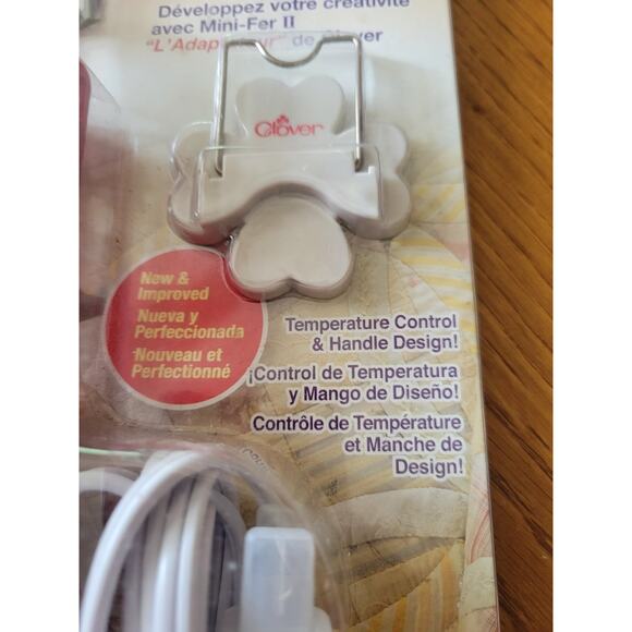 NEW Clover Mini Iron II "The Adapter" Set AC120V 40W #9100 Sewing Quilting Craft - Picture 5 of 9